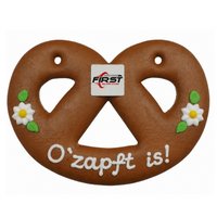 Lebkuchen-Brezel 15 cm mit Logo