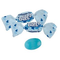 Pfefferminz Bonbons im kompostierbaren Werbewickel  mit Logo