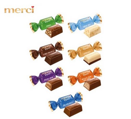 Varianten 3D Präsent LKW mit Merci Petits mit Logo