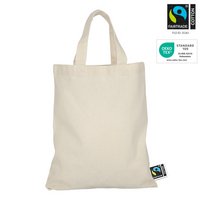 Apothekertasche  22 x 26 cm aus Fairtrade-zertifizierter Baumwolle mit zwei kurzen Henkel mit Logo