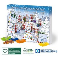 Adventskalender mit Ritter Sport Schokowürfel mit Logo