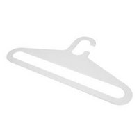 Kleiderbügel Luzi mit Logo Weiß