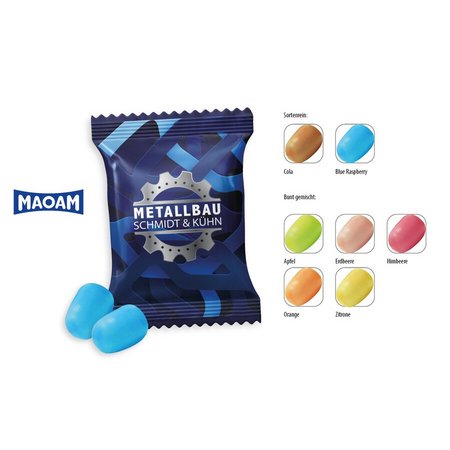 Maoam Kracher 2 Stück in Werbetüte bedruckt mit Logo