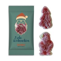 Weihnachts-Schaumzucker im Flowpack mit Logo