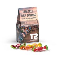 Standbodenkartonage klein mit nimm2 Soft  bedruckt mit Logo