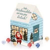 Adventshaus Lindt Edition Organic Variante mit eigenem Logo bedrucken