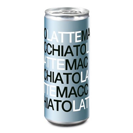 Latte Macchiato in Dose mit Logo