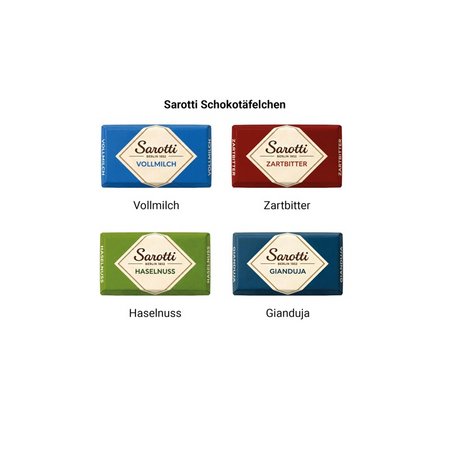 Premium Tisch Adventskalender Sarotti Eco Papierblister verschiedene Sorten als Werbegeschenk