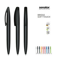 Senator Kugelschreiber Bridge Soft Touch bedruckt mit eigenem Logo