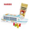 3D Präsent Schiff mit Haribo Goldbären mit Logo