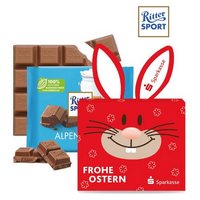 Schokotafel Ritter SPORT Osterhase mit eigenem Logo