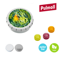SUPER-MINI-Drück-mich-Dose Pulmoll Pastillen mit Logo