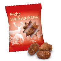 Gebrannte Mandeln in Werbetütchen mit Logo