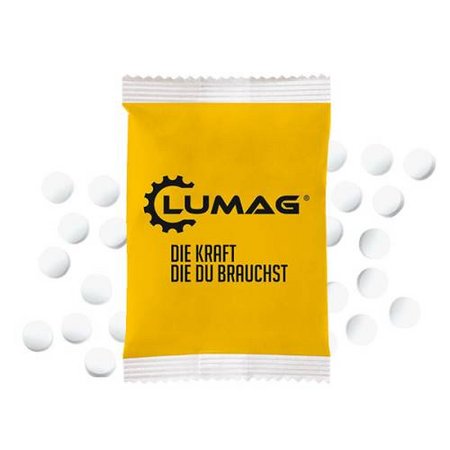 Energy-Bag Vitamindragees 5g in Werbetütchen bedruckt mit Logo