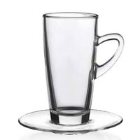 Glastasse Kenia Slim klar 32 cl mit Logo