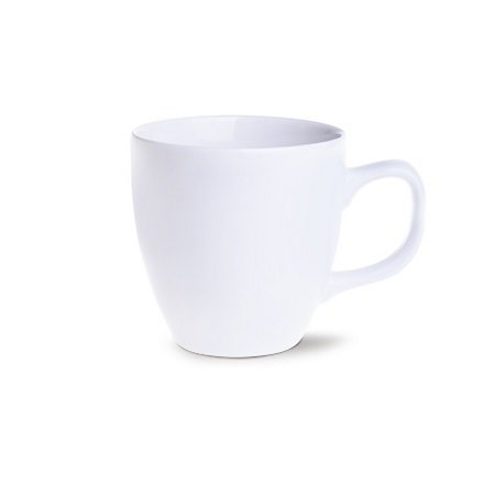 Keramikbecher Americano Small Pure weiß/weiß mit Werbung