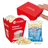 Popcorn Werbebox mit Logo