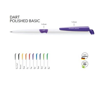 Senator Kugelschreiber Dart polished basic bedruckt mit eigenem Logo