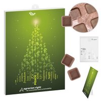 reinPapier® Schoko-Adventskalender mit Logo