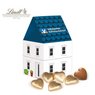3D Präsent Haus Lindt Herzen mit Logo