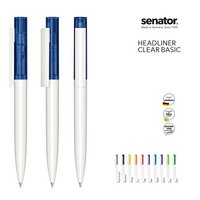Senator Kugelschreiber Headliner Clear Basic bedruckt mit eigenem Logo