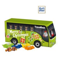 3D Adventskalender Bus mit Ritter SPORT Schokowürfel mit Logo