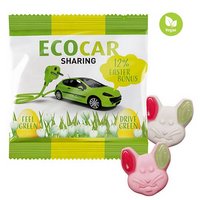 Fruchtgummi Katjes Grün-Ohr Hase in Werbetütchen 16g mit Logo
