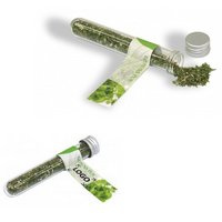 Reagenzglas Salatkräuter mit eigenem Logo