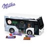 3D Adventskalender Bus mit Milka Schokolade mit Logo