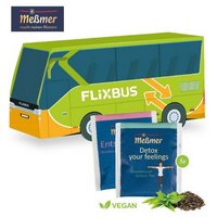 3D Präsent Bus mit Meßmer Tee mit Logo