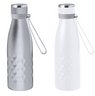 Wärme Flasche Hexor Silber und Weiß mit Logo
