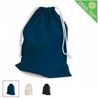 Baumwolltasche Delhi mit Zuziehkordel und eigenem Logo