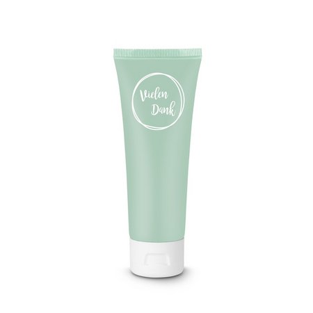Pflegetube Vielen Dank Mint - 75 ml bedrucken logo2