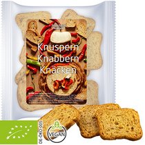 Bio Brot Chips Paprika und Chili 20g Express Maxi-XL-Tüte mit Etikett und Logo 