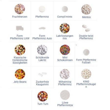 Füllvarianten Dose mit Pfefferminz mit Logo