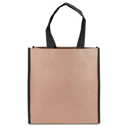 Papier Non-Woven Tasche Calais  35 x 40 x 10 cm mit langen Henkeln mit Werbung