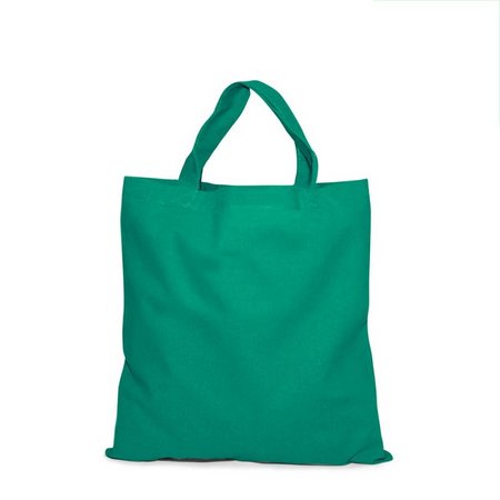 Baumwolltasche Kairo grün mit kurzen Henkeln