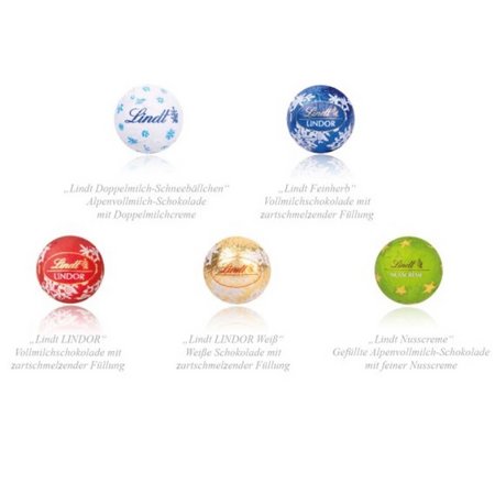 Füllung 3D Adventskalender Container mit Lindt Lindor mit eigenem Logo