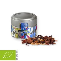 Bio Glühweingewürz fein ca. 30g Metalldose Mini mit Sichtfenster silber mit Logo