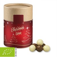Bio Knusperkugeln-Mix ca. 50g Biologisch abbaubare Eco Pappdose Midi mit Logo