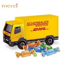 3D Präsent LKW mit Merci Petits mit Logo