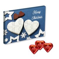 Adventskalender Midi mit Lübecker Marzipanherzen 300g mit individuellem Logo
