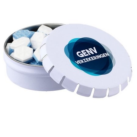 Mini Klick-Klack Dose Sportlife Minz mit Logo