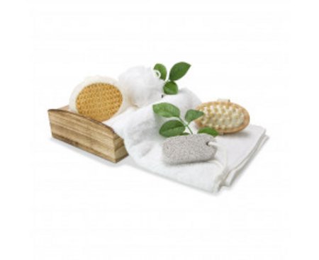 Wellness-Geschenkset Wellness Box bedrucken logo