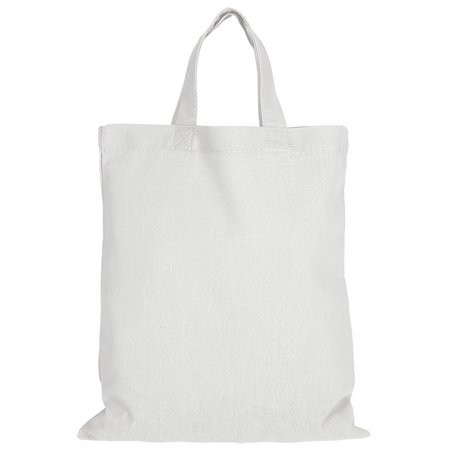 Apothekertasche aus Baumwolle weiss mit Logo als Werbegeschenk