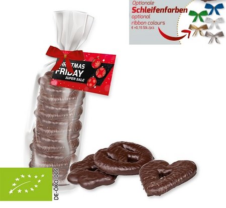Bio Lebkuchen Herzen-Brezeln-Sterne 200g mit Logo