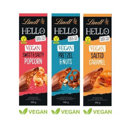 Inhalt Schokolade von Lindt HELLO vegan 100g