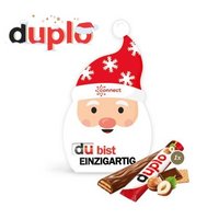 Werbekarte Santa mit duplo mit Logo