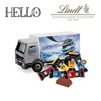 3D Präsent LKW Lindt HELLO Minis mit Logo