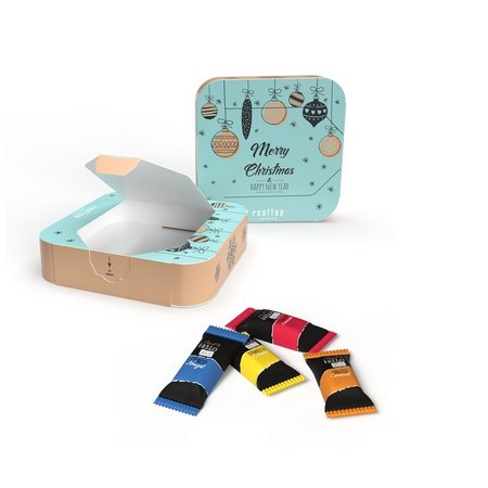 Appbox mit Lindt Hello Mini Sticks bedruckt mit Logo